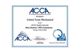 Award acca | United Team Mechanical