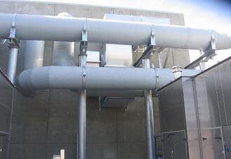 Commercial office Ductwork | wells fargo cob ti | United Team Mechanical